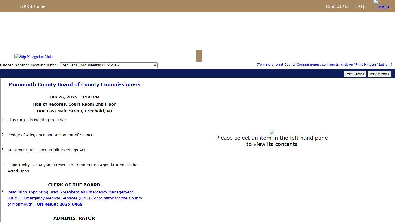 Open Public Records Search System